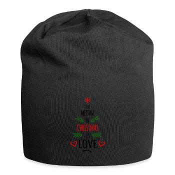 The message of christmas - Jersey Beanie - black - Front