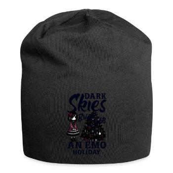 Dark Skies Bright Lights An Emo Holiday Emocore - Jersey-Beanie - Schwarz - Vorne