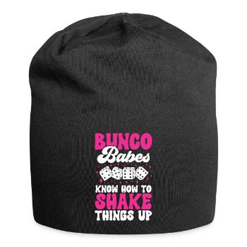 Jeu de dés Bunco - Bonnet en jersey - noir - Devant