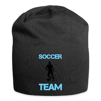 soccer player team - Jersey-Beanie - Schwarz - Vorne