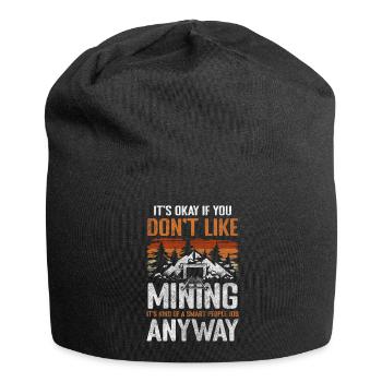 Mining Underground Mineral Resources Work - Jersey Beanie - black - Front