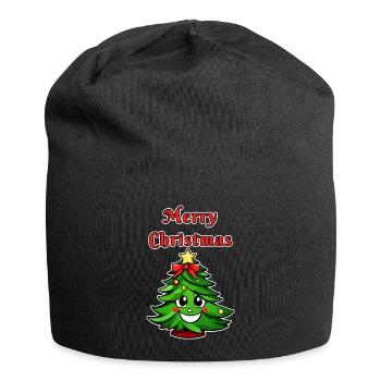 Mignon Joyeux Noël Sapin de Noël - Bonnet en jersey - noir - Devant