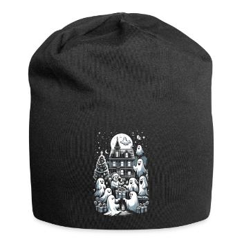 Ghostly Gift Exchange Ghostly Christmas - Jersey-Beanie - Schwarz - Vorne