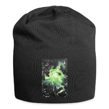 galaxy nebula galaxy nebula nerd astronomy space - Jersey Beanie - black - Front