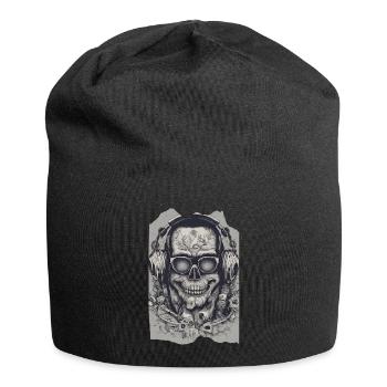 SkullGroove Beats Undead Kopfhörer Metall - Jersey-Beanie - Schwarz - Vorne