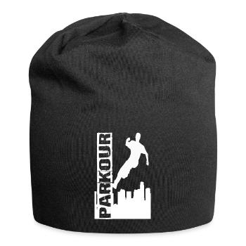 Le parkour - Bonnet en jersey - noir - Devant