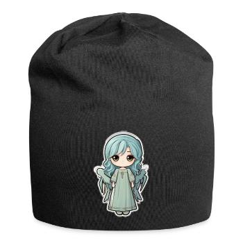 Kleiner Engel - Jersey-Beanie - Schwarz - Vorne
