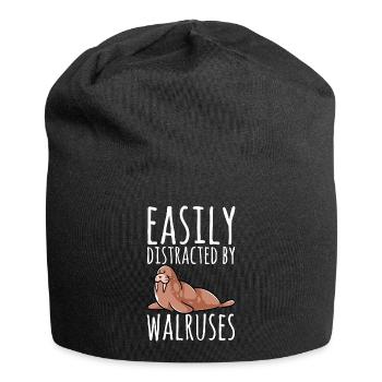Walross - Jersey-Beanie - Schwarz - Vorne