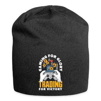 Cryptocurrency Rewards Gaming Blockchain Gamer - Jersey Beanie - black - Front