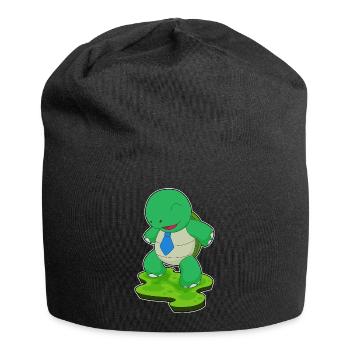 Turtle Necktie - Jersey Beanie - black - Front