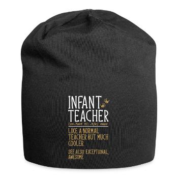 Kindergarten Teacher Daycare Center Educator - Jersey Beanie - black - Front