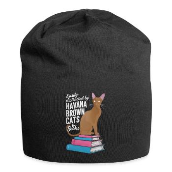 Katze Havanna Braun Geschenk - Jersey-Beanie - Schwarz - Vorne