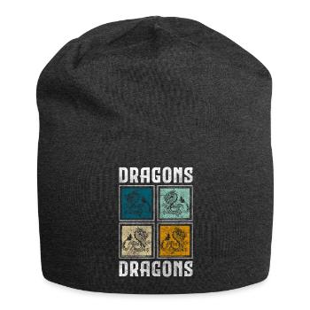 Drache Flügel Kreatur - Jersey-Beanie - Anthrazit - Vorne