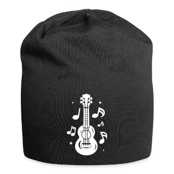 Ukulélé - Bonnet en jersey - noir - Devant