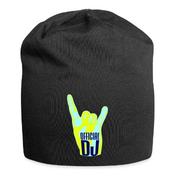 Official DJ Music Heavy Metal Horns Hand Gesture - Jersey Beanie - black - Front