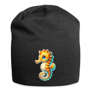 Hippocampe Hippocampe - Bonnet en jersey - noir - Devant