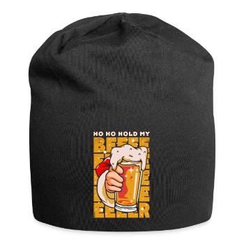 Weihnachten hoho hold my beer - Jersey-Beanie - Schwarz - Vorne