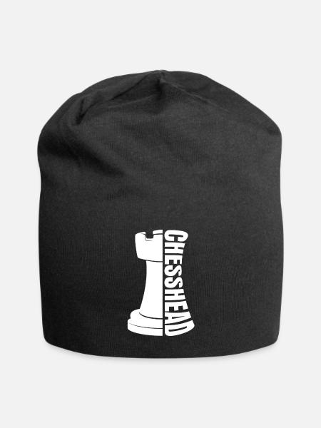Échec et mat Chess King Illustration - Bonnet en jersey - noir
