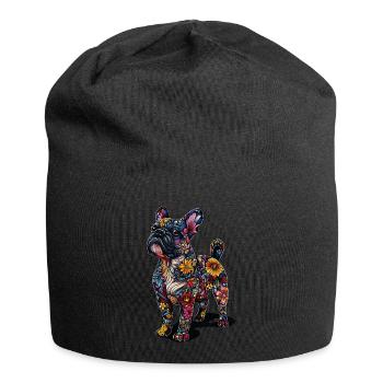 Bulldogge - Jersey-Beanie - Schwarz - Vorne