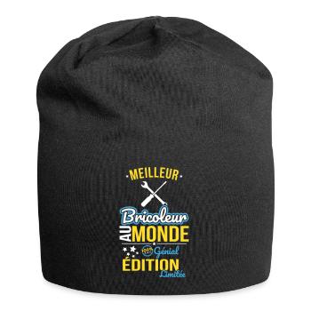 World's Best Handyman – 100% Awesome - Jersey Beanie - black - Front
