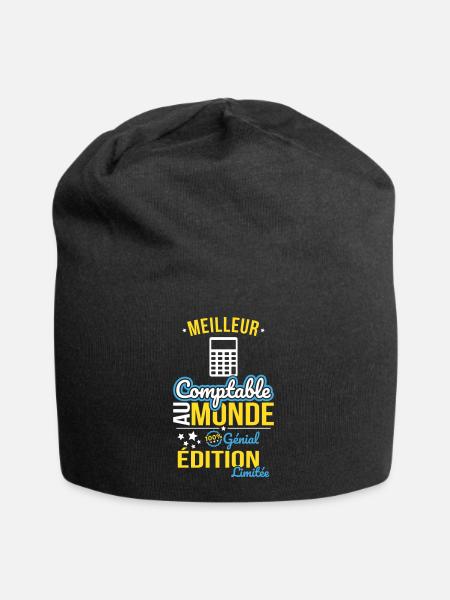 Meilleur Comptable au monde - 100% génial - Bonnet en jersey - noir