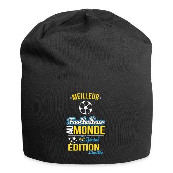 Bester Fußballer der Welt - 100% Awesome - Jersey-Beanie - Schwarz - Vorne