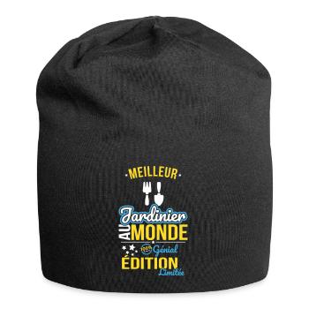 Der beste Gärtner der Welt - 100% genial - Jersey-Beanie - Schwarz - Vorne