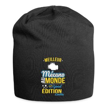 Meilleur Mécano au monde - 100% génial - Bonnet en jersey - noir - Devant
