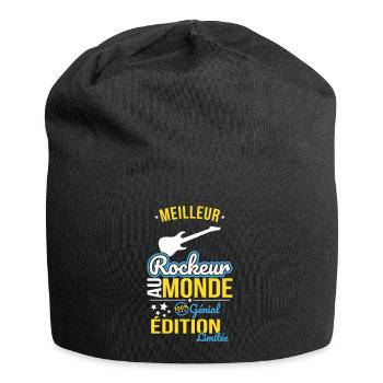 Bester Rocker der Welt - 100% Awesome - Jersey-Beanie - Schwarz - Vorne