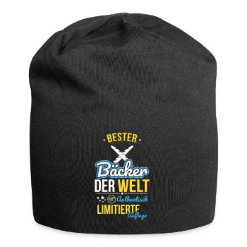Best Baker in the World - 100% Authentic - Jersey Beanie - black - Front