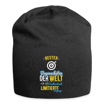 Bester Bogenschütze der Welt - 100% Authentisch - Jersey-Beanie - Schwarz - Vorne