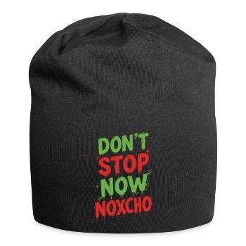 Hör jetzt nicht auf Noxcho - Jersey-Beanie - Schwarz - Vorne