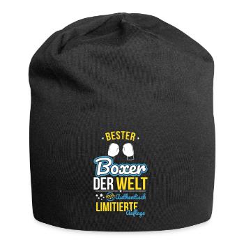 Bester Boxer der Welt - 100% Authentisch - Jersey-Beanie - Schwarz - Vorne