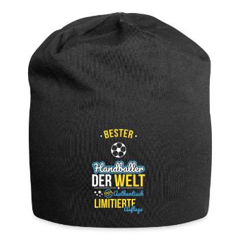 Bester Handballer der Welt -100% Authentisch - Jersey-Beanie - Schwarz - Vorne