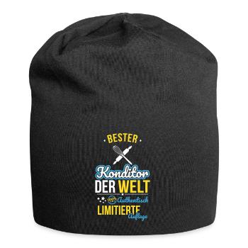 Meilleur pâtissier du monde - 100 % authentique - Bonnet en jersey - noir - Devant