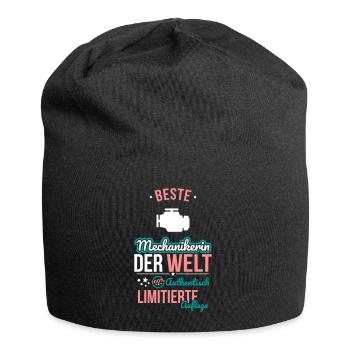 Meilleure femme mécanicienne au monde - 100 % authentique - Bonnet en jersey - noir - Devant