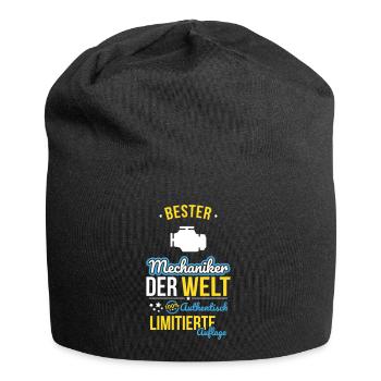 Meilleur mécanicien au monde - 100 % authentique - Bonnet en jersey - noir - Devant