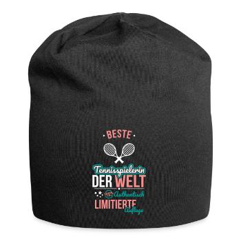 Beste Tennisspielerin der Welt - 100% Authentisch - Jersey-Beanie - Schwarz - Vorne