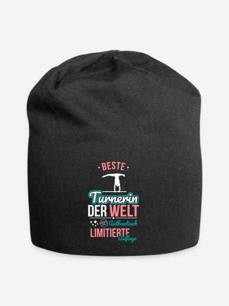 Beste Turnerin der Welt - 100% Authentisch - Jersey-Beanie - Schwarz