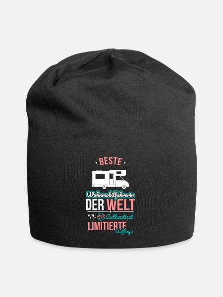 Beste Wohnmobilfahrerin - 100% Authentisch - Jersey-Beanie - Schwarz