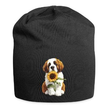 Bernhardiner - Jersey-Beanie - Schwarz - Vorne