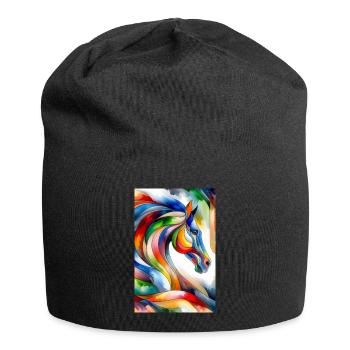 Horse abstract - Jersey Beanie - black - Front