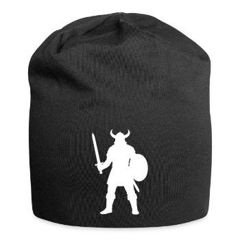 wikinger - Jersey-Beanie - Schwarz - Vorne
