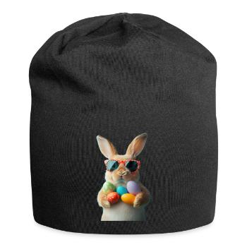 Osterhase - Jersey-Beanie - Schwarz - Vorne