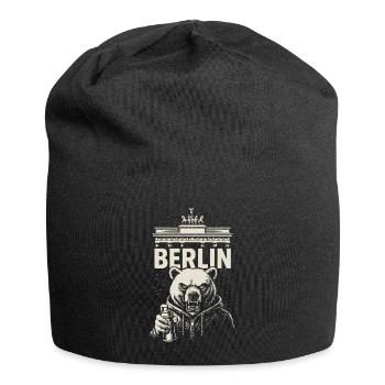 Berlin Rebell - Jersey-Beanie - Schwarz - Vorne