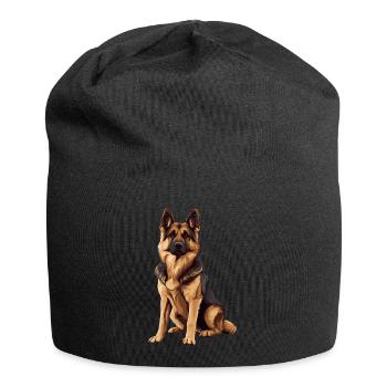 Berger allemand - Bonnet en jersey - noir - Devant