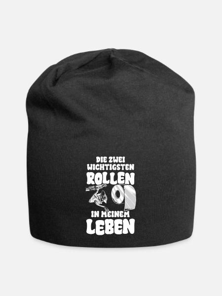 Die zwei wichtigsten Rollen in meinem Leben - Jersey-Beanie - Schwarz