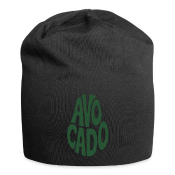 Avocado - Cooles Gemüse Logo - Jersey-Beanie - Schwarz - Vorne