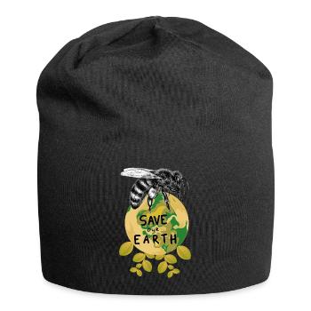 Das Brummen der Erde - Jersey-Beanie - Schwarz - Vorne