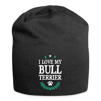Bull terrier - Bonnet en jersey - noir - Devant